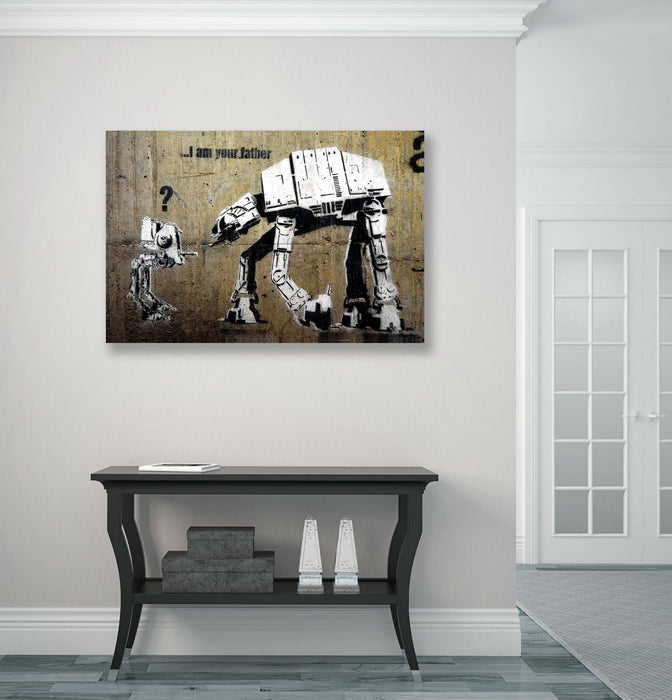 BANKSY CANVAS WALL ART PRINT ARTWORK STREET GRAFFITI - I AM YOUR FATHER