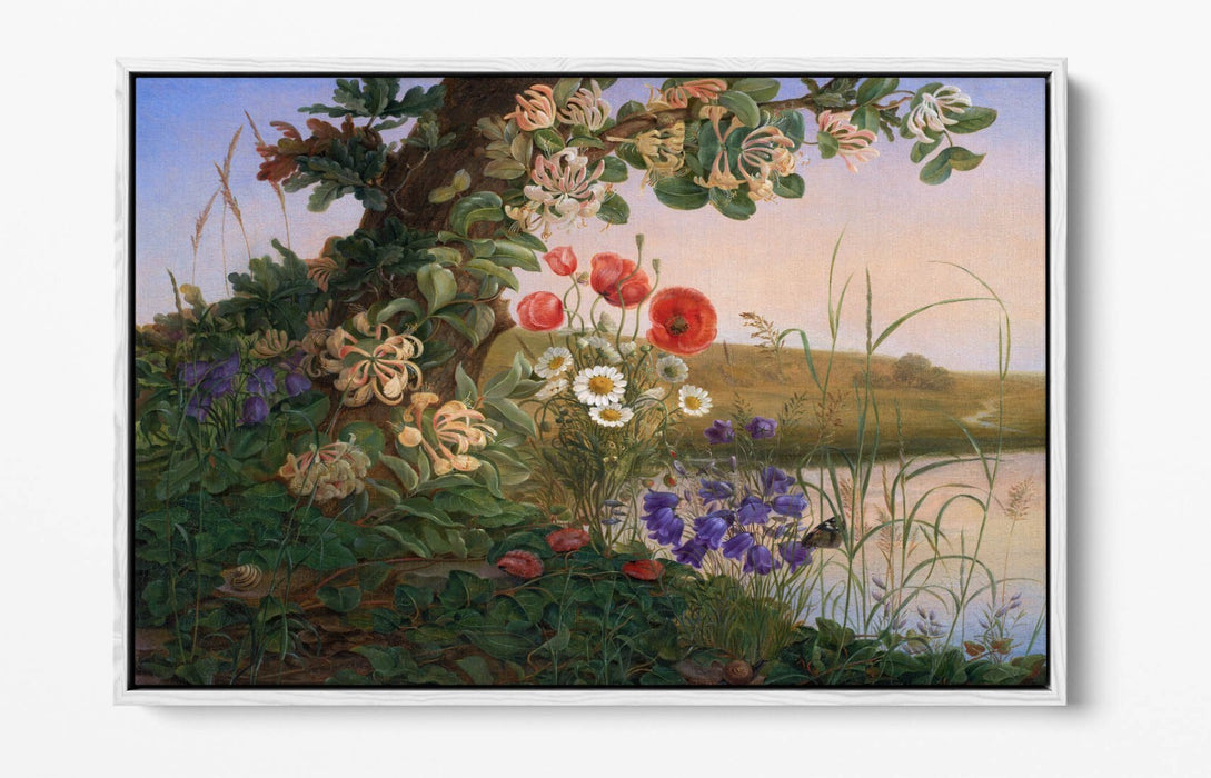 Float Effect Canvas Art – Handmade Flower Canvas Print With Premium Frame