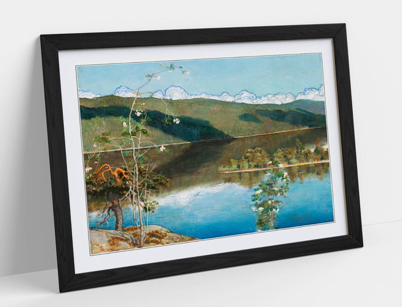 Framed Art Poster - Askeli Gallen-Kallela Thunderclouds Horizon, Matte Paper Print