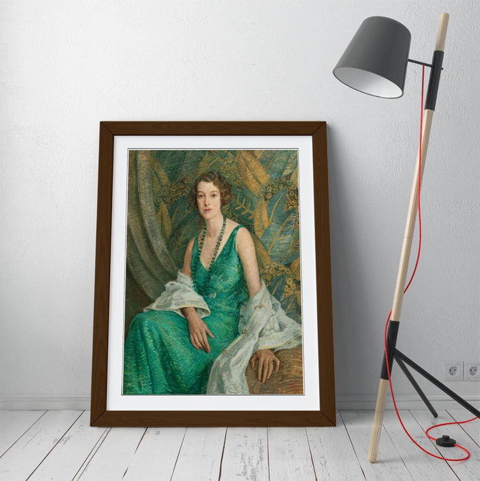 Framed Wall Art Poster – Portrait Wall Art with Wood Grain Frame, Ready to Hang