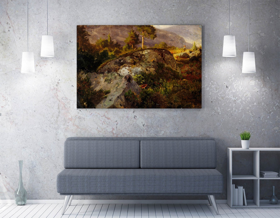 Canvas Wall Art – Hans Gude Landscape Canvas Print | Handmade Premium Painting