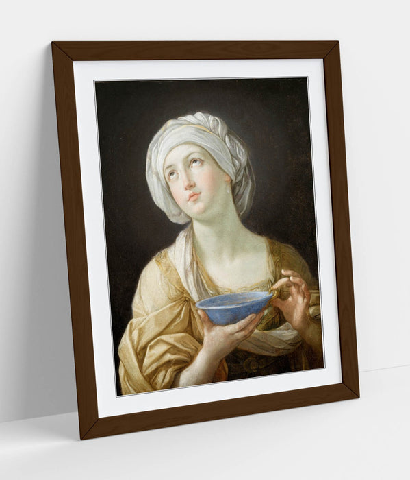 Framed Wall Art - Guido Reni Portrait Poster Print | Handmade UK Woodgrain Frame