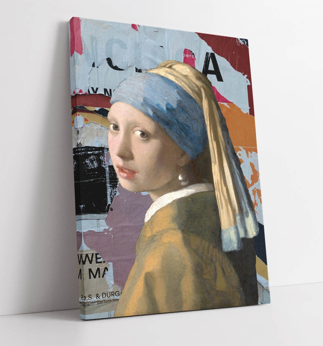 Girl With Pearl Earring Canvas – Vermeer Canvas Print | Handmade Wall Art