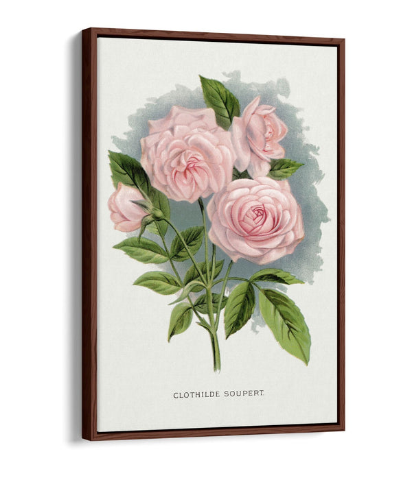 Canvas Wall Art Print – Pink Rose Artwork | Float Effect Canvas, Vibrant Colour Prints