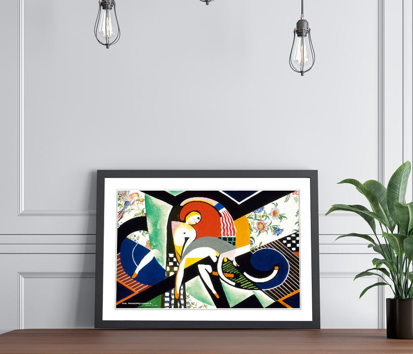 Abstract Canvas Wall Art – Thunder Storm Artwork | Framed Canvas Print Ready to Hang