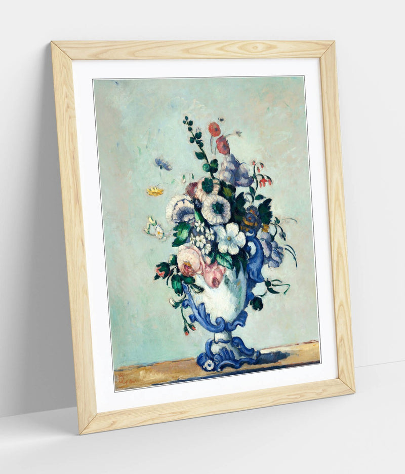 Rococo Vase Wall Art – Framed Wall Art Print by Paul Cezanne | Matte Paper