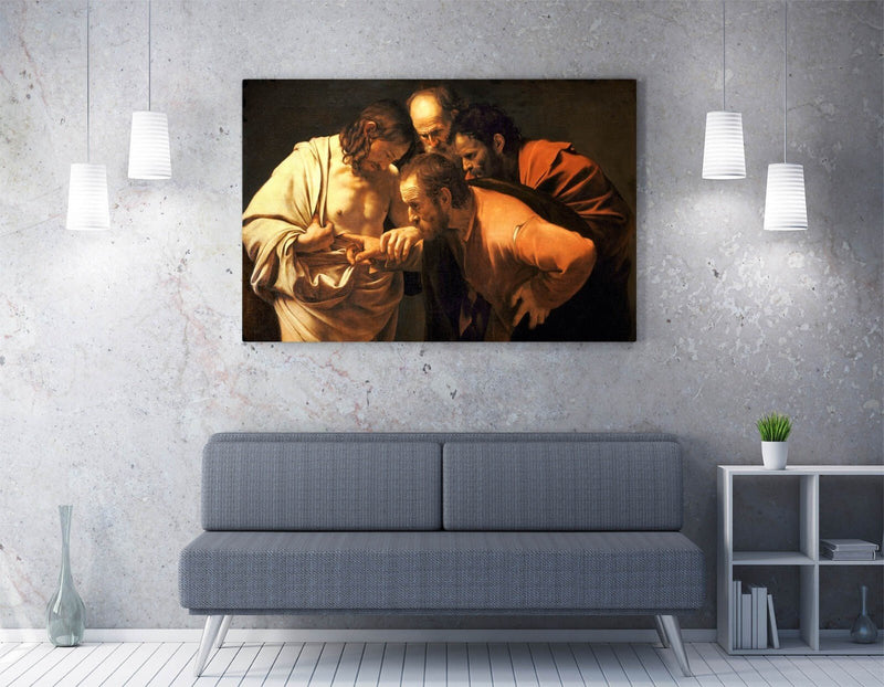 Caravaggio Canvas Print - Saint Thomas Painting | Handmade Canvas Wall Art UK