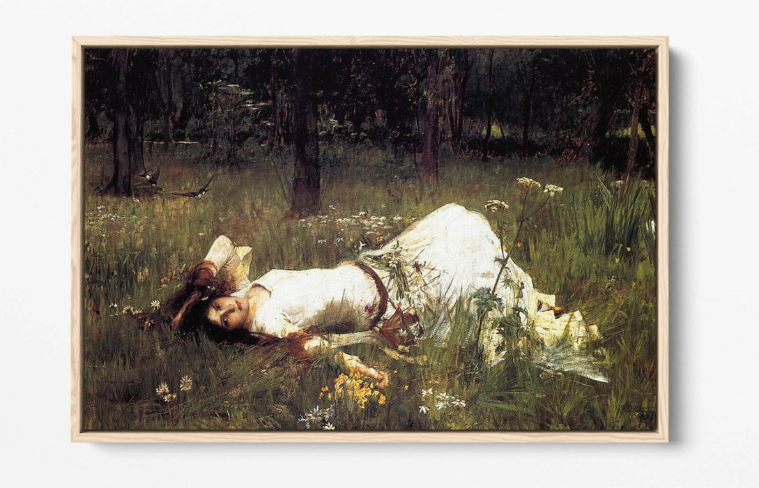 JOHN WILLIAM WATERHOUSE OPHELIA 1889-FLOAT EFFECT CANVAS WALL ART PIC PRINT-