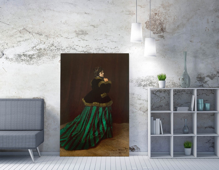 Claude Monet Canvas - Camille Painting | Premium Wall Art Print With Varnish Finish