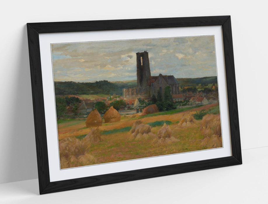 Framed Wall Art - Robert William Vonnoh Haystacks Art Print | Matte Paper Poster