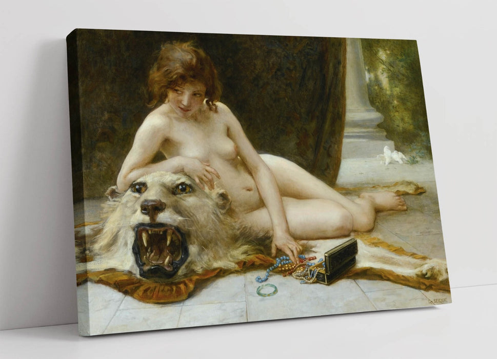Canvas Wall Art - Guillaume Seignac Jewelry Box Painting | Premium Handmade Print