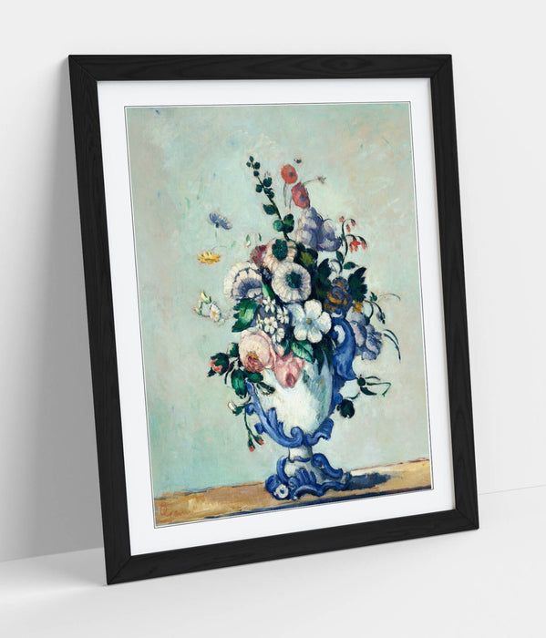 Rococo Vase Wall Art – Framed Wall Art Print by Paul Cezanne | Matte Paper