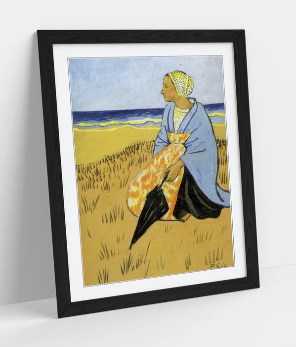 Framed Wall Art Poster - Paul Serusier Breton Woman Painting | Matte Paper Print