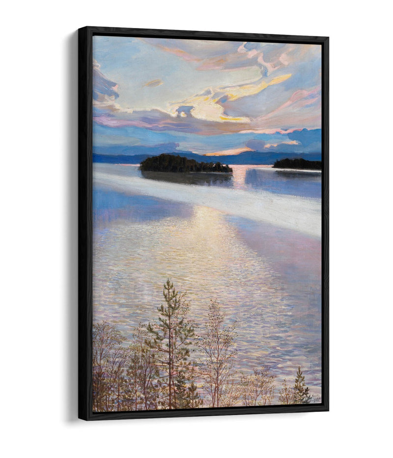 Float Effect Canvas Art - Lake View Handmade Premium Wall Decor Print