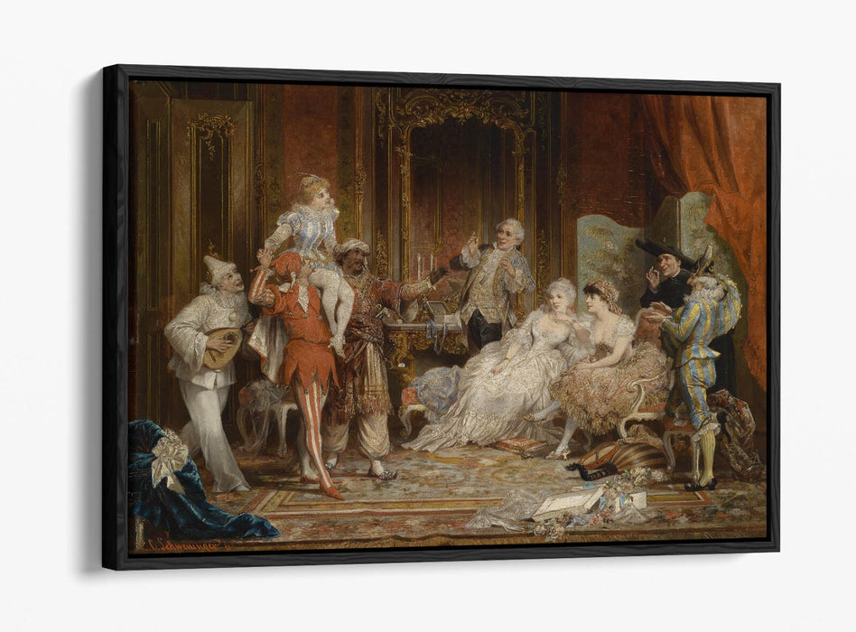 CARL SCHWENINGER, CARNIVAL -FLOAT EFFECT CANVAS WALL ART PRINT