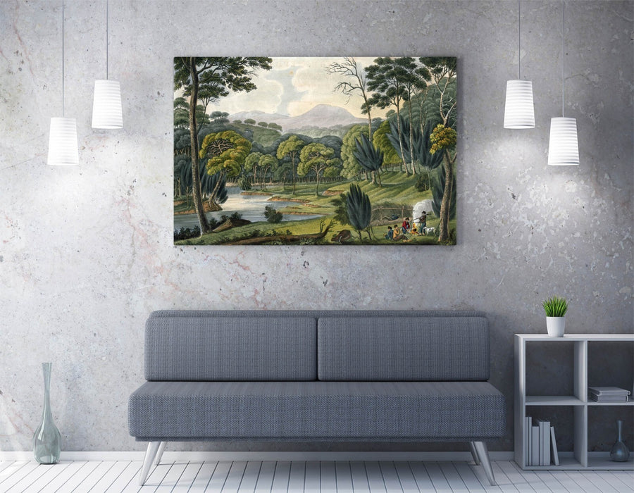 Canvas Wall Art - Joseph Lycett Napean Painting Print | Handmade Satin Finish