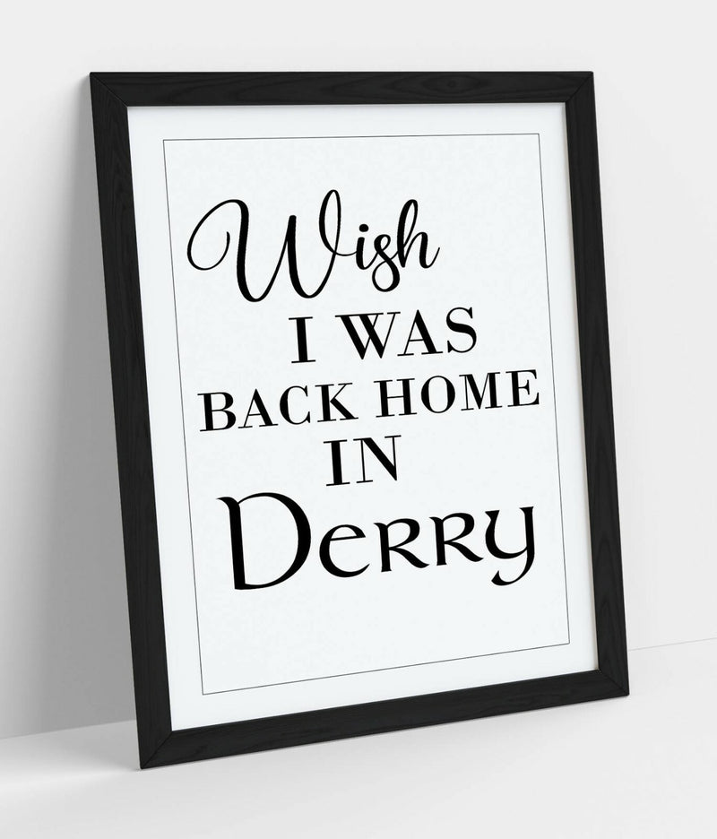 Framed Wall Art Featuring Lyric Wall Art Quote Picture Print with Natural Wood Frame