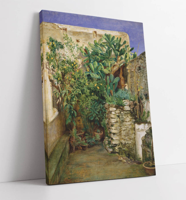 Canvas Wall Art – Henry Wallis Eastern Courtyard Print | Handmade Premium Varnish Finish