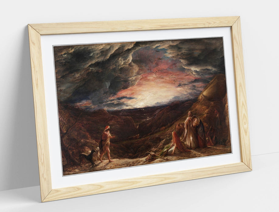 Framed Wall Art Poster - John Linnell Noah Eve Painting | Handmade UK Frame