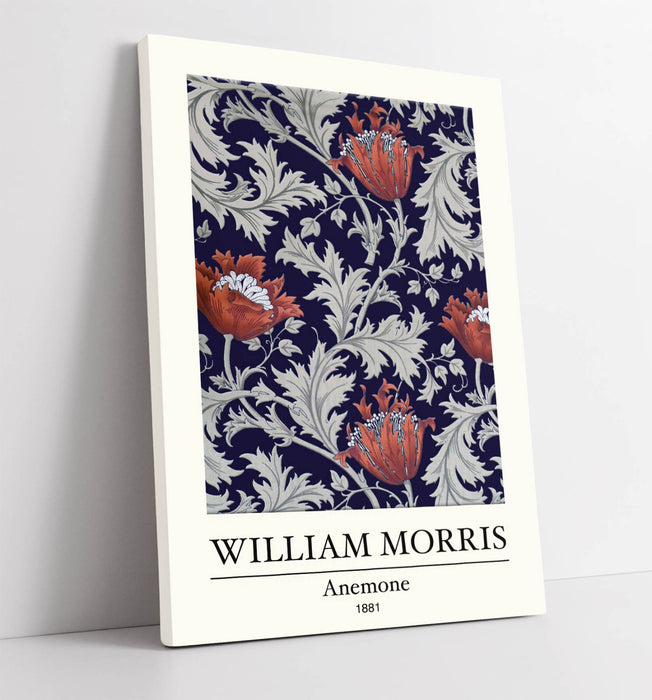 WILLIAM MORRIS ANEMONE HOME BEDROOM DECOR CANVAS WALL ART PICTURE PRINT