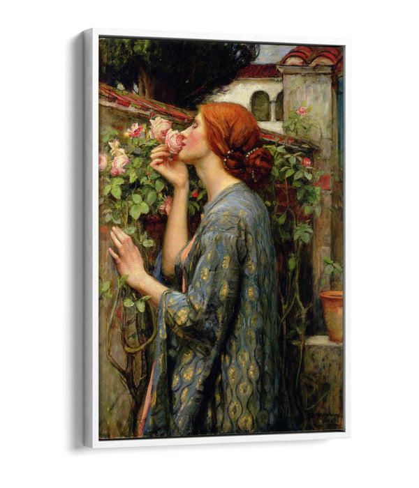 JOHN WILLIAM WATERHOUSE SOUL OF THE ROSE-FLOAT EFFECT CANVAS WALL ART PIC PRINT