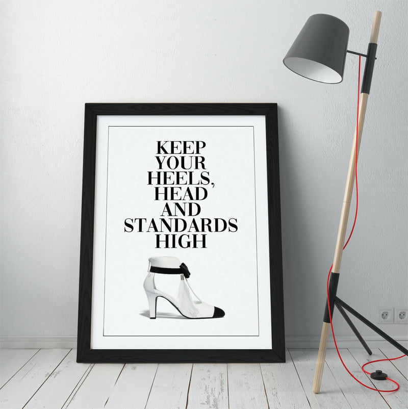 Funny Quote Framed Art Poster - Iconic Print With Woodgrain Effect Frame