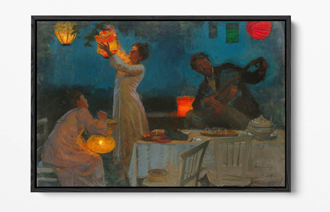 Float Effect Canvas Art - Lantern Studies Print on 30mm Deep Frame with Scratch Resistant Finish