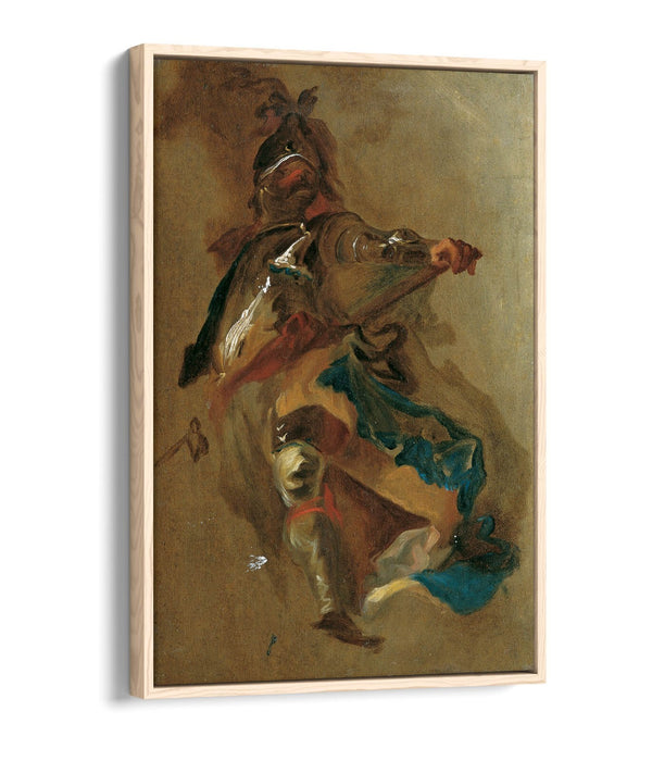 Float Effect Canvas Art – Franz Maulbertsch Standing Commander Print on Premium 30mm Frame