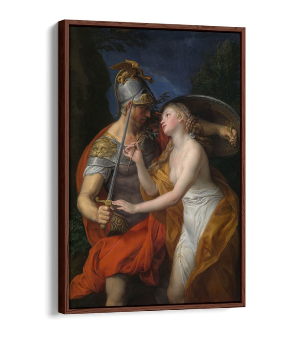 POMPEO BATONI, ALLEGORY OF PEACE AND WAR -FLOAT EFFECT CANVAS WALL ART PIC PRINT