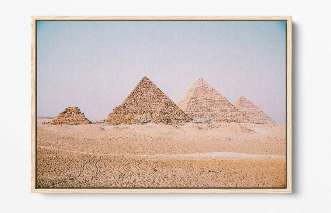 Pyramids Of Giza Canvas - Premium Float Effect Wall Art With Vibrant Colors