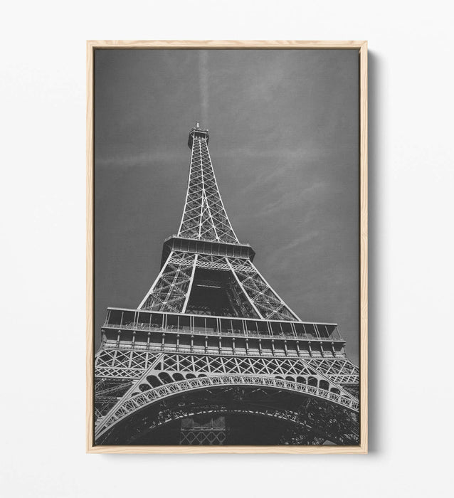 Eiffel Tower Canvas Art - Paris Wall Decor With Float Effect Frame & Premium Finish
