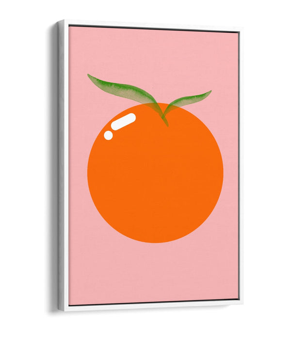 ORANGE FRUIT TRENDY MINIMALIST KITCHEN -FLOAT EFFECT CANVAS WALL ART PRINT
