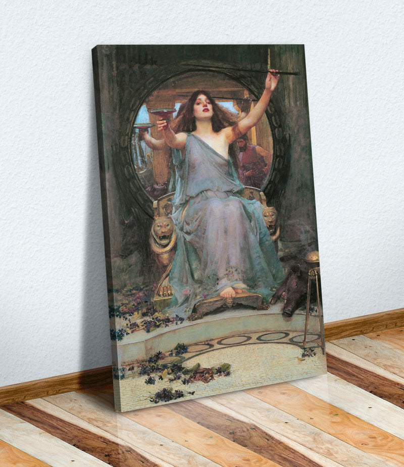 Canvas Wall Art – Handmade John W Waterhouse Circe Offering Cup Print | Vibrant Artwork