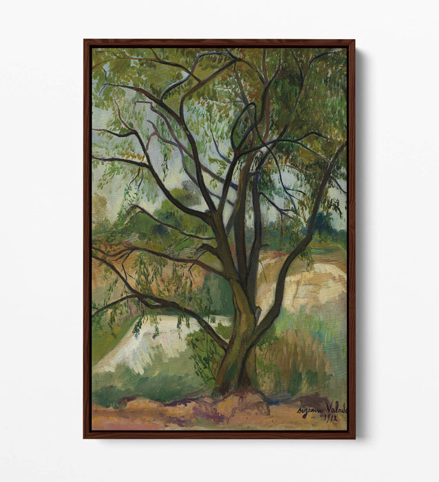 Canvas Wall Art - Suzanne Valadon The Tree | Float Effect Handmade Print