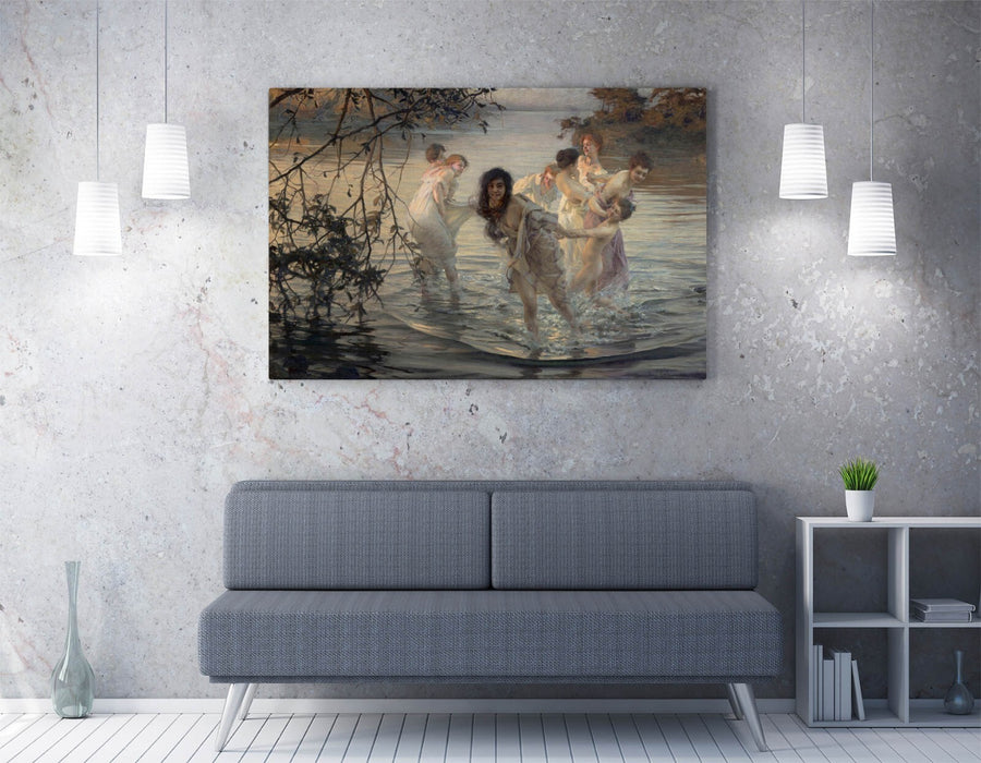 Canvas Wall Artwork – Paul Emile Chabas Dancing Nymphs Premium Canvas Print