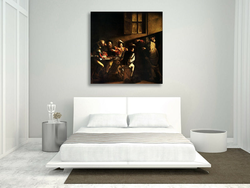 Saint Matthew Canvas Art – Caravaggio Painting Print | Premium Varnish Finish
