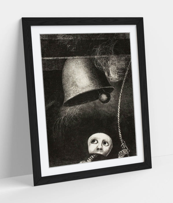 Framed Wall Art - Odilon Redon Funeral Mask Painting | Handmade Wall Decor