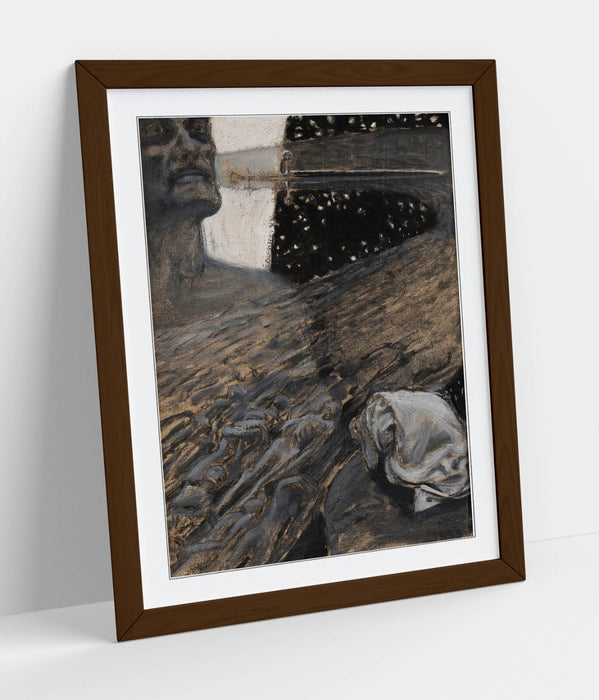 Framed Wall Art - Askel Gallen-Kallela River Of The Dead Poster Print With Quality Wood Frame