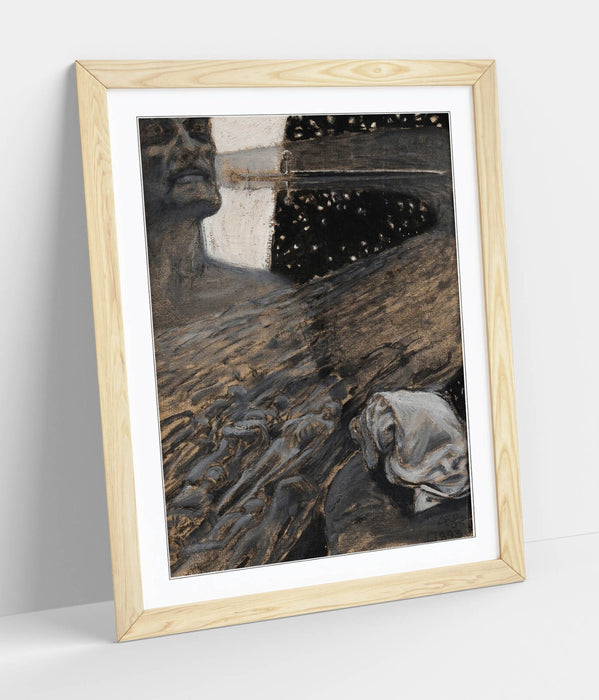 Framed Wall Art - Askel Gallen-Kallela River Of The Dead Poster Print With Quality Wood Frame