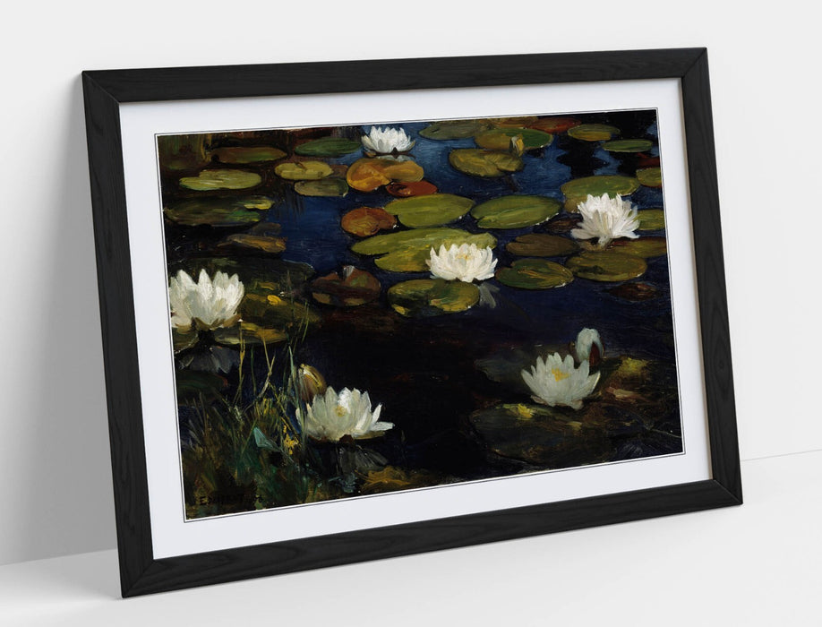 Framed Wall Art Featuring Albert Edelfelt Waterlilies Poster - UK Handmade Frame