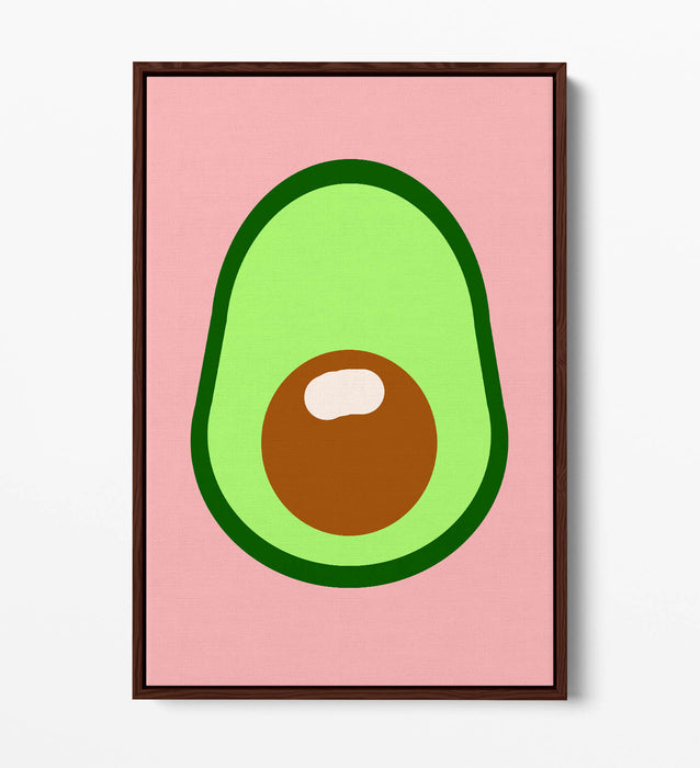 AVOCADO TRENDY MINIMALIST KITCHEN -FLOAT EFFECT CANVAS WALL ART PRINT