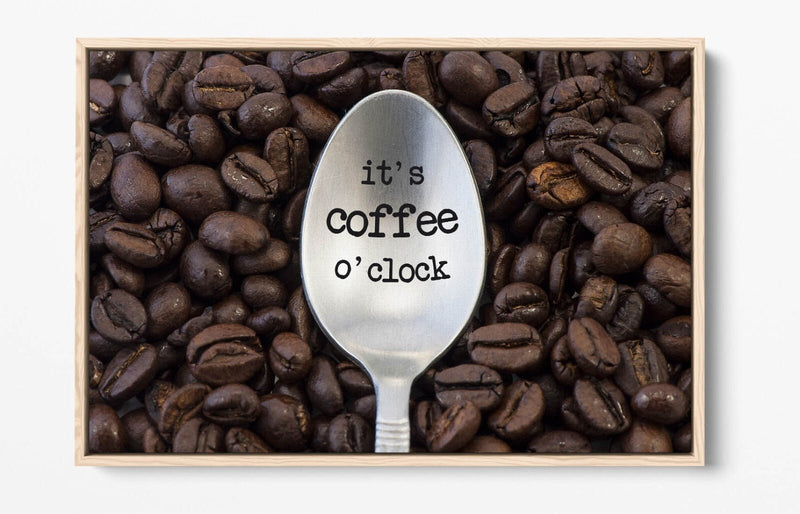Coffee Canvas Wall Art – Handmade Float Effect Frame, Premium Varnish Finish