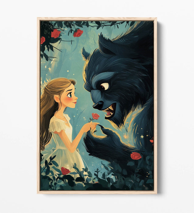 Kids Canvas Wall Art - Fairy Tale Bedroom Art | Float Effect Premium Print