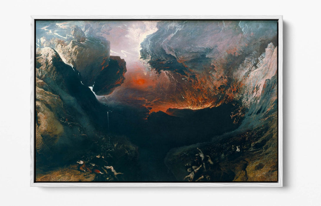 Float Effect Canvas Art – John Martin The Great Day Of His Wrath Gallery Style Print