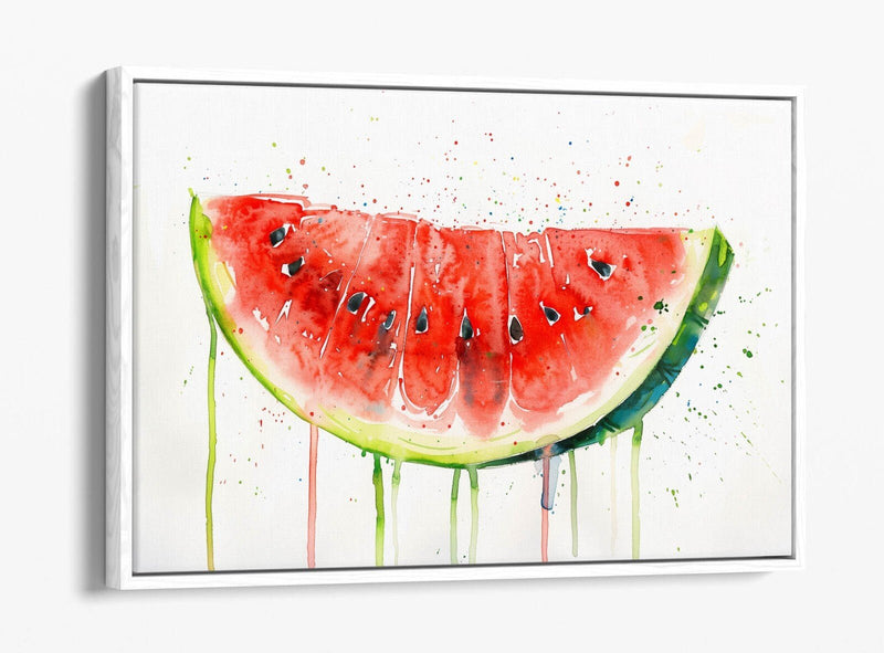 Watermelon Canvas Art – Vibrant Float Effect Canvas Print With Premium Varnish Coating