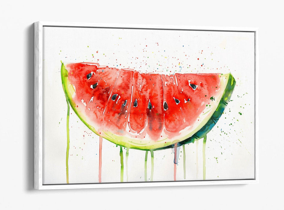 Watermelon Canvas Art – Vibrant Float Effect Canvas Print With Premium Varnish Coating