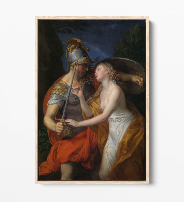 POMPEO BATONI, ALLEGORY OF PEACE AND WAR -FLOAT EFFECT CANVAS WALL ART PIC PRINT