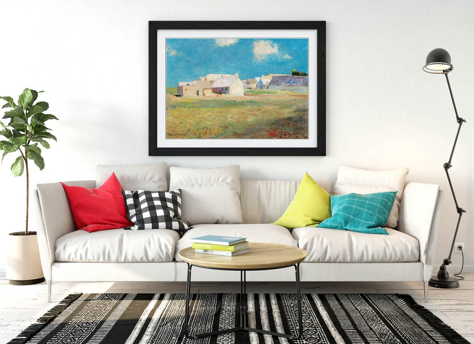 Framed Wall Art - Odilon Redon Breton Village Print | Handmade UK Woodgrain Frame