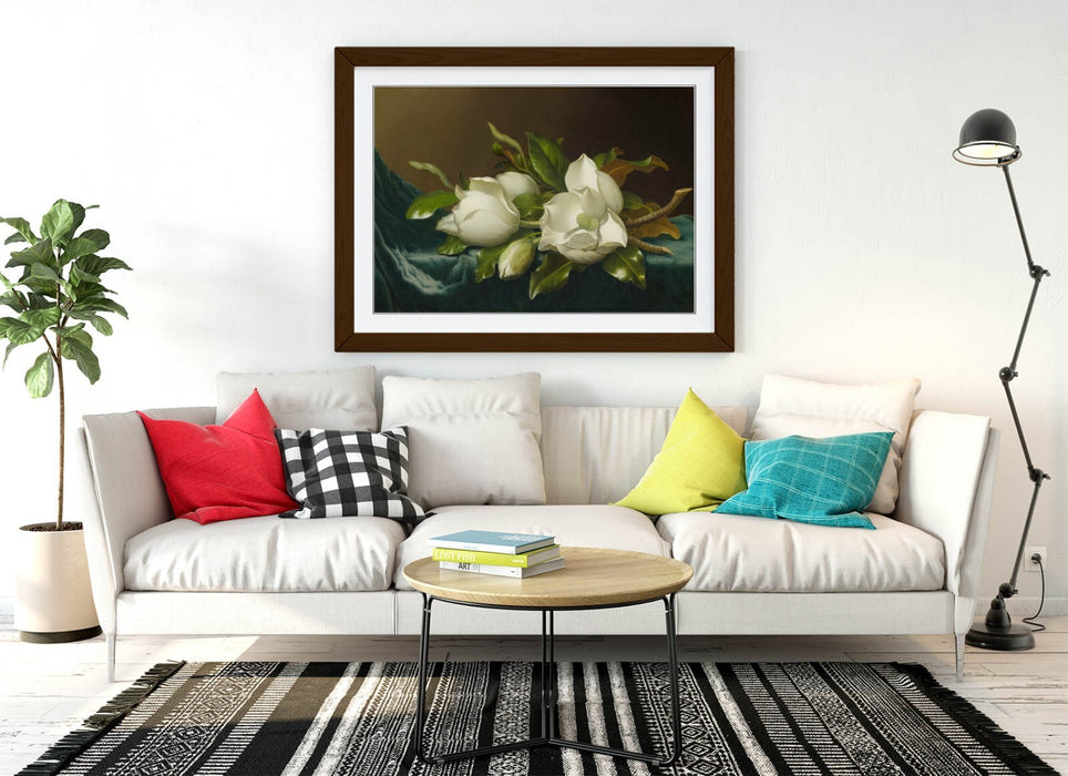 Framed Wall Art - Magnolia Painting Print | Handmade UK Art Poster, Ready To Hang