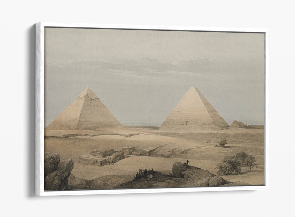 Float Effect Canvas Art – Pyramids of Giza Print on Premium 30mm Deep Frame